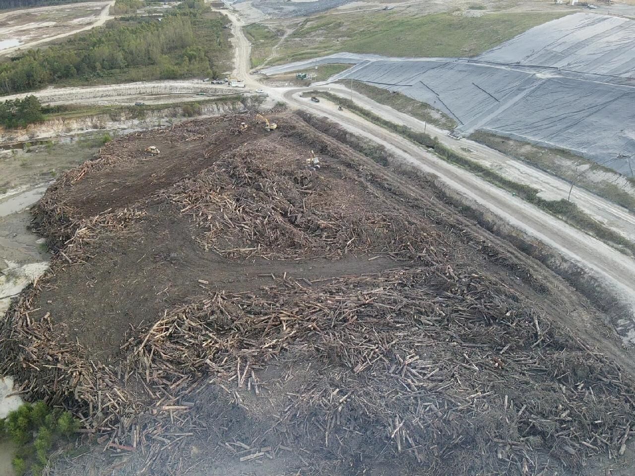 Woodside Landfill post-Hurricane Ida